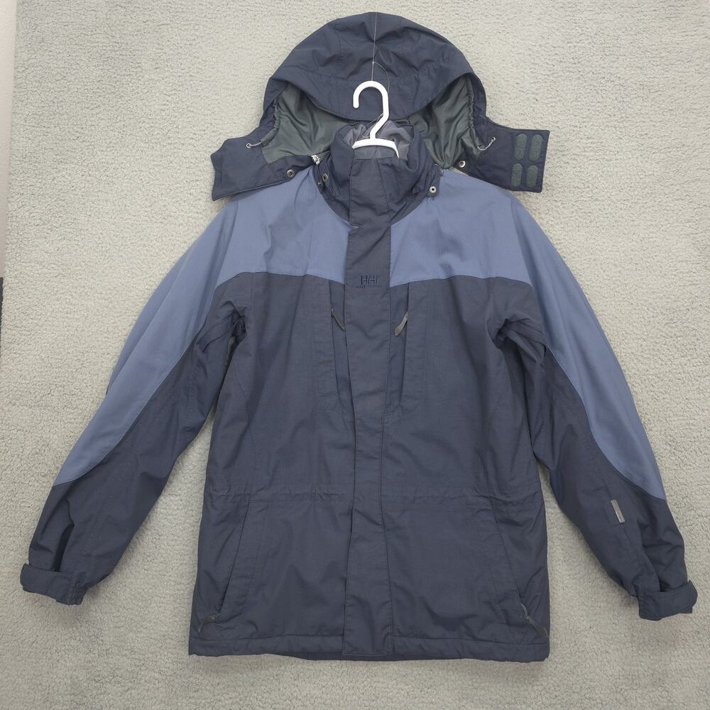 Vintage Helly Hansen Jacket Helly Tech Snowboarding Ski Hiking Mens Medium Blue